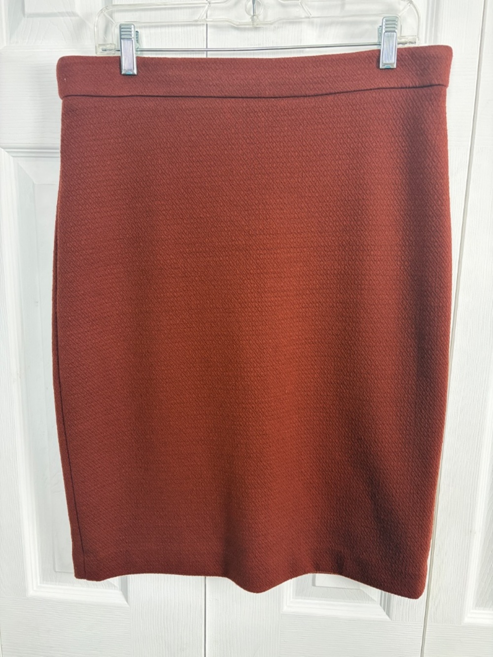 Ann Taylor Rust coloured Pencil Skirt Size 12